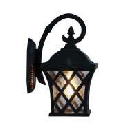 Oriel Lighting-FAIRVIEW Black / White Outdoor Coach Wall Light